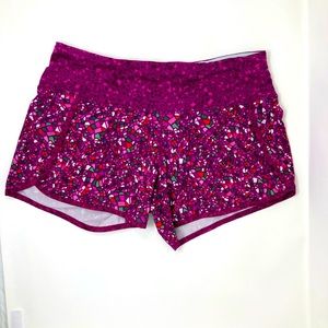Lululemon shorts Paridise Geo Regal plum Speed shorts
